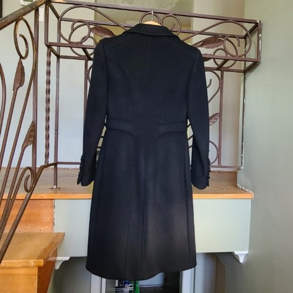 VERSACE Black Wool Coat - Picture 2 of 6